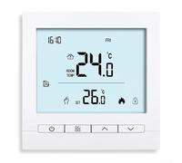 Minhe Smart Touchscreen Heating Thermostat Remote Control for Gas Boiler and Heating Systems Microcomputer Control ABS Material(Floor + APP)