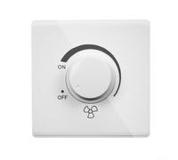 Minhe Stepless Speed Control Switch For For Surface Mounted Ceiling Fans With ABS Enclosure And Manual Knob Operation