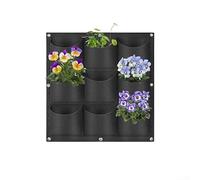 Minhe Wall Mounted Felt Planting Bag For Vertical Gardening Space Saving Grow Bags For Indoor And Outdoor Plants(9-inch flat-bottomed)