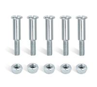 Minho Motorcycle Handlebar Lever Pivot Bolt in Low Carbon Steel Material,M10 Flat Slotted Head,M6 Threading,Overall Lenght 36mm,for 22mm Handlebar Master Cylinders