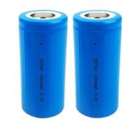 MINHUANG 3.2V Lithium Battery 5000mAh/6000mAh Large Capacity Rechargeable Batteries for Solar Powered Lights Courtyard Lights Streetlights, 2 Pcs,5000mAh