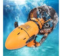 MINHUIJIHUI Compact Underwater Propulsion System, 300W/500W Electric Scooter Booster, Child-Safe Mesh Cover & Lightweight Design, Perfect Companion for Snorkelers & Beginner Divers