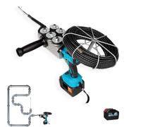 MINHUIJIHUI Cordless Wire Puller, Electrical Threading Device, with Rechargeable Battery, One-Touch Operation, Speed 40m/min, 30m Wire for Hydropower and Networking