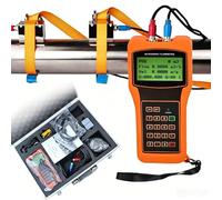 MINHUIJIHUI Handheld Ultrasonic Flow Meter, Portable Clamp-On Flowmeter, Non-Intrusive, 6 Sensors (High/Low Temp TS-2, TM-1, TL-1), DN15-6000mm, 2000-Row Log, 12Hr+ Battery, ±1% Accuracy
