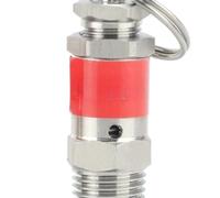 Mini 1/8" 1/4" BSPT Male 0.5-10 Bar 304 Stainless Steel 04 Stainless Sanitary Spring Pressure Relief Safety Valve Air Compressor(1mpa 10Bar,1l4 BSPT)