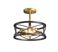 Mini 1-Light Stained Glass Pendant Lamp Circular GlobeDrop Lights Spotlight Hanging Lamp Kitchen Island Light Fixture, Chaner for Children's Room Corridor Ceiling Lamp (Green)