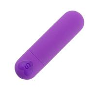 Mini 10 Strong Speeds Quiet Powerful Handheld Electric Bullet Tool Travel Pocket Size for Women Men,Waterproof Bullet Setting Portable Soft Toy Massage Ball for Foot Relax,Cordless HN9URE (Purple)