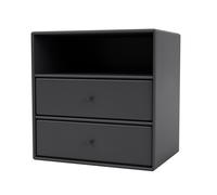 Montana - Mini 1006 Shelf With Two Drawers, Anthracite - Anthracite