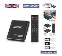 HD Media Player, AGPTEK Mini 1080p Full-HD Ultra HDMI Digital Media Player with Remote Control for -MKV/RM- HDD USB Drives and SD Cards (Black)