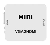 Mini 1080p VGA to HDMI Adapter Converter VGA2HDMI Converter Connector with Audio for PC Laptop to HDTV Projector