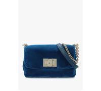 Mini 1927 20 Blue Velvet Cross-Body Bag - Blue Suede / One Size