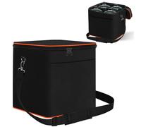 Mini 1LB Propane Tank Storage Bags with Padding, Adjustable Shoulder Strap, Small Camping Fuel Cylinder Carry Bag for 4-Pack Propane Tanks 16 OZ, Refillable Small Propane Gas Canister Bottle Case