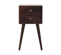 Mini 2 DrawerCalifornia Walnut Bedside
