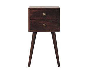Mini 2 DrawerCalifornia Walnut Bedside