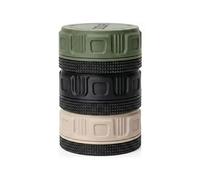 Mini .22LR Ammunition Storage Box Pocket Size Ammo Holder Fits 50+ Rounds Secure Screw Lid Durable Case For Small Caliber Rounds Stackable Organizer (3-Stack)