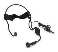 Mini 3 Pins Headband Microphone, Professional Condenser Mic, XLR 3 Pins Connector with Secure Connection, Ideal for Wireless System Transmitter & Body Pack