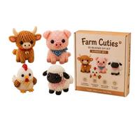 Mini 3D Animal Bead DIY Kit For Kid & Beginners, 4 Cute Beaded Animal Craft Set With Step-by-Step Instructions, Birthday Gift For Girls Boys Animals Lovers, Desktop Office Decor & Bookshelf Display