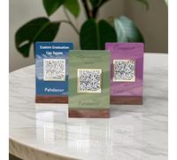 Mini 3D Custom QR Code Sign Professional Display Board Scan to Pay Multiple Venmo Instagram Cash App Social Media Acrylic Plaque for Beauty Salon Hairdresser