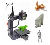 Mini 3D Printer, Compact 3D Printing Machine, Small Size with ABS Material Support TPU PLA Filaments, Easy to Use, for PLA TPU Filament (B)