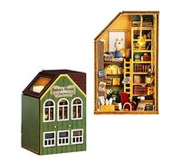 Mini 3D Wooden Doll House Craft Model with LED,DIY Miniature and Furniture Dollhouse Kit,Creative Room Idea for Valentine's Day Birthday Gift (Gary's Collection Room)