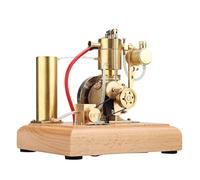 Mini 4-Stroke Gasoline Engine Model That Works, Vertical Single-Cylinder Water-Cooled Engine With Circulating Gear Pump, M18 Mechanical STEM Display For Engineering Enthusiasts