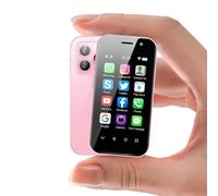 Mini 4G Mobile Phone, 3 Inch Smartphone Android 9, Dual SIM, Face Recognition, GPS, OTC,Google Play Unlocked Cell Phone (Pink, 16, GB)