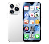 Mini 4G Smartphone Unlocked with 4.3 Inch Full Screen, Android Smart Phone Dual SIM Dual Camera 2750mAh Facial Recognition Bluetooth WiFi Student Pocket Cellphone (White)