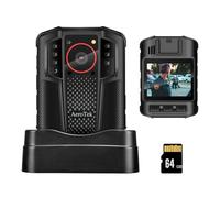Mini 4K Body Camera with Audio and Video Recording, GPS Bodycam with Ultra Infrared Night Vision and Fast Charging for Police, Law Enforcement and Delivery