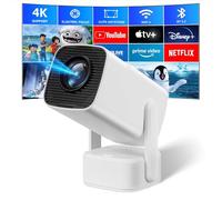 Mini 4K Projector,SEPYMP Portable Projector,Android 11,1920*1080 FHD,350 ANSI,with 5W Independent Speaker,Pre-installed Netflix,Youtube,and App Store