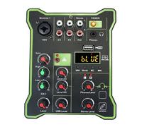 Mini 5 Channel Mixer DSP Bluetooth-compatible USB Computer Playback Recording DJ Multifunctional Portable Mixing Console Artists and Bands