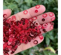 Mini 6mm Colorful Double Rings Round Sequins for Sewing DIY Handmade Jewelry Clothing Decorative Double Circle Sequins