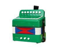 Mini 7-key 2-bass Accordion ABS Material Musical Instrument for Beginners Christmas Gift Lightweight Button Accordion Hand-eye Coordination Stage Performance