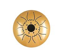 Mini 7-Tone Steel Tongue Drum 12.7 cm Drummer Drum with Drumsticks Pack Percussion Instrument (Colour: A)