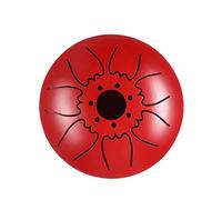 Mini 7-Tone Steel Tongue Drum 12.7 cm Drummer Drum with Drumsticks Pack Percussion Instrument (Colour: A)
