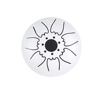 Mini 7-Tone Steel Tongue Drum 12.7 cm Drummer Drum with Drumsticks Pack Percussion Instrument (Colour: B)