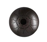 Mini 7-Tone Steel Tongue Drum 5-inch Drummer Drum with Drumsticks Pack Percussion Instrument (Color : Black)