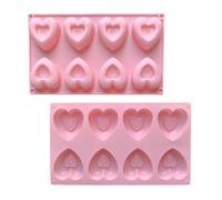 Mini 8 Cavity Heart Doughnut Silicone Mousse Cake Mold 3D Muffin Cake Baking Tools Decorating Valentine's Day Gift