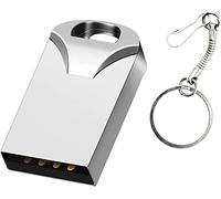 Mini 8GB USB Flash Drives Memory Sticks Thumb Drive with OTG & Type C/USB-C Adaptor (Silver)