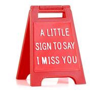 Mini “A Little Sign to Say I Miss You” - Cute Long Distance Relationship Gift for Boyfriend, Girlfriend, Husband, Wife | Romantic Thinking of You Gift | Small Love Sign for Desk or Home Decor