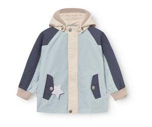 Mini A Ture - Kid's Matwally Fleece Lined Jacket - Waterproof jacket size 104 - 4 Years, grey