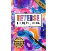Mini Abstract Reverse Coloring Book: Watercolor Backtrack Coloring Book