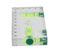 Mini Acrylic Level with Strong Magnet for Hands-Free Use, Precision Measuring Tool with Multi-Angle Level Bubble, Small Magnetic Level Ruler for Home and(75 * 25 * 15MM)