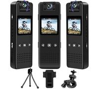 Mini Action Cam HD 1080P, Portable Body Camera 270° with Loop Recording for Motorcycles, Bicycles, Vlog Travel Reports etc.