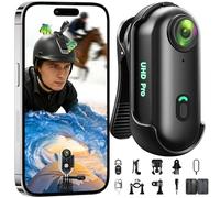 Mini Action Camera 4K, Mini Body Camera WiFi, Wearable Sports POV Camera