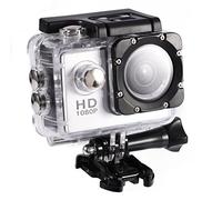 Mini Action Camera, 7 Colors Full HD 2.0 Inch Action Camera 1080P DV Sports Camera Action Cam Underwater 30m/98ft Waterproof Camera and Mounting Accessories Kit for Diving/Bicycle/Climbing/Swimming et(Silver)