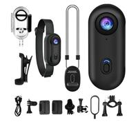 Mini Action Camera - Waterproof Magnetic Vlogging Camcorder - Mount Anywhere for Work, Travel, Pet Walking - Helmet Cam for Cycling, Motorcycle With Magnetic Lanyard And 360° Clip
