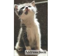 mini address book for cat lover: mini phone book for purse,Small telephone address book tabbed alphabet For Pocket/Handbag,4x6 inches with cute cover