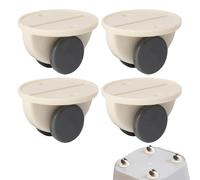 Mini Adhesive Wheels - Box Caster Wheels | Mini Rolling, Small For Projects, 4 Sticky Pulleys, Furniture Pulley Caster For Moving Carton