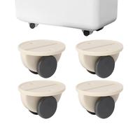 Mini Adhesive Wheels - Box Caster Wheels - Mini Rolling, Small For Projects, 4 Sticky Pulleys, Furniture Pulley Caster For Moving Carton