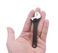 Mini Adjustable Spanner, 4" Small Steel Spanner Jaw Wrench HATOOLHA® Hand Wrench Tools for Industry and Auto Repair (Black)